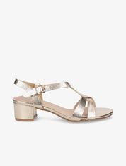 Sandales en simili vernies - Or - 1