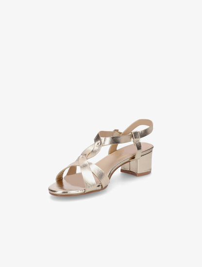 Sandales en simili vernies - Or - 3