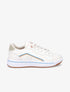 Tennis à contrefort en suédine contrastant - Beige - 1