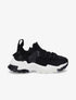 Sneakers en toile à lacets et semelles stylisées - Noir - 5