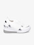 Baskets compensées en simili et mesh - Blanc - 1