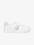 Tennis en simili imprimé et paillettes - Beige - 5