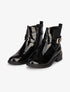 Bottines vernies à détails dorés - Noir - 5