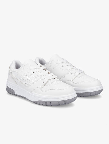 Baskets bicolores - Blanc - 4