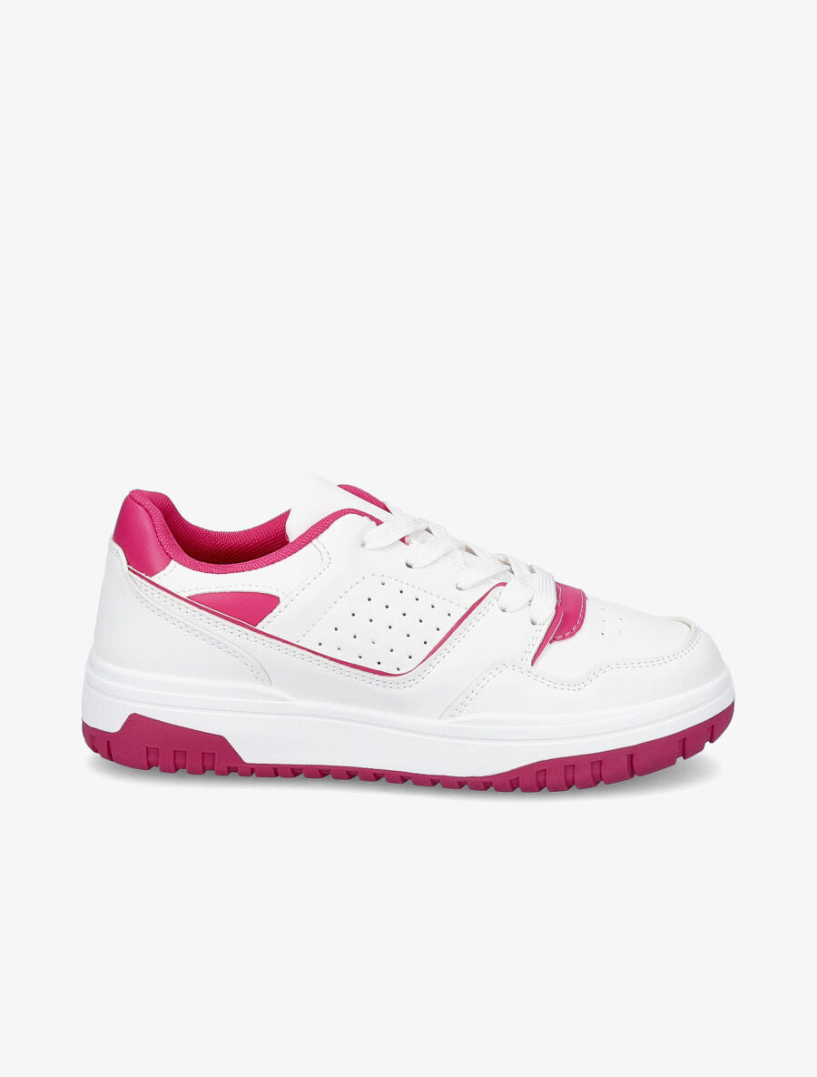 Baskets bicolores - Fushia - 1