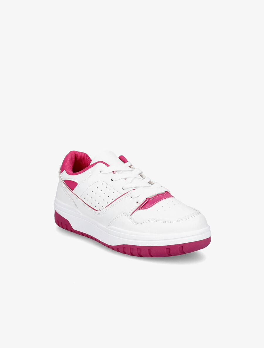 Baskets bicolores - Fushia - 2