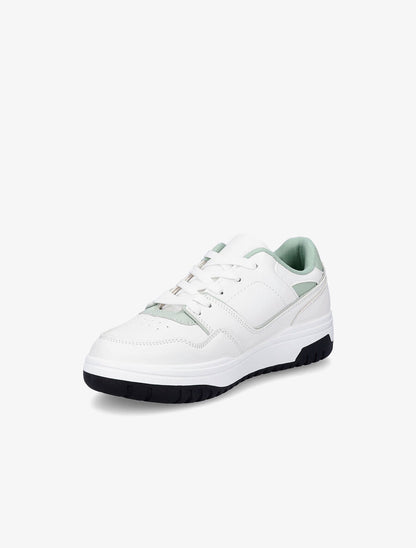 Baskets bicolores - Vert - 3