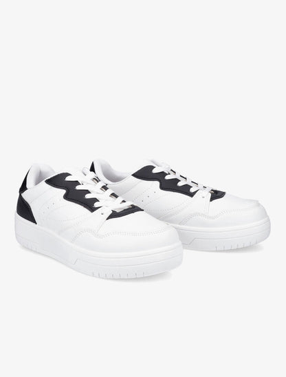 Baskets basses bicolore - Noir - 4