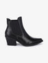 Bottines en simili à bouts pointus - Noir - 6
