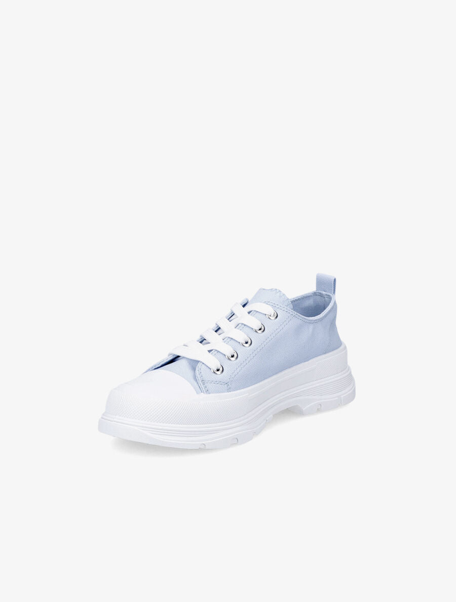 Tennis unies en toile - Bleu clair - 3