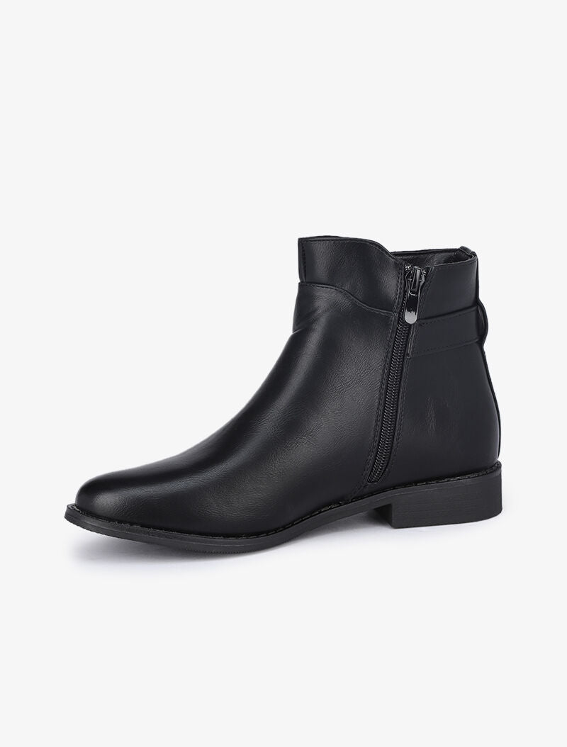 Boots à boucle à franges - Noir - 4