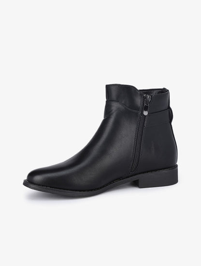 Boots à boucle à franges - Noir - 4