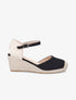 Espadrilles compensées en suédine - Noir - 1
