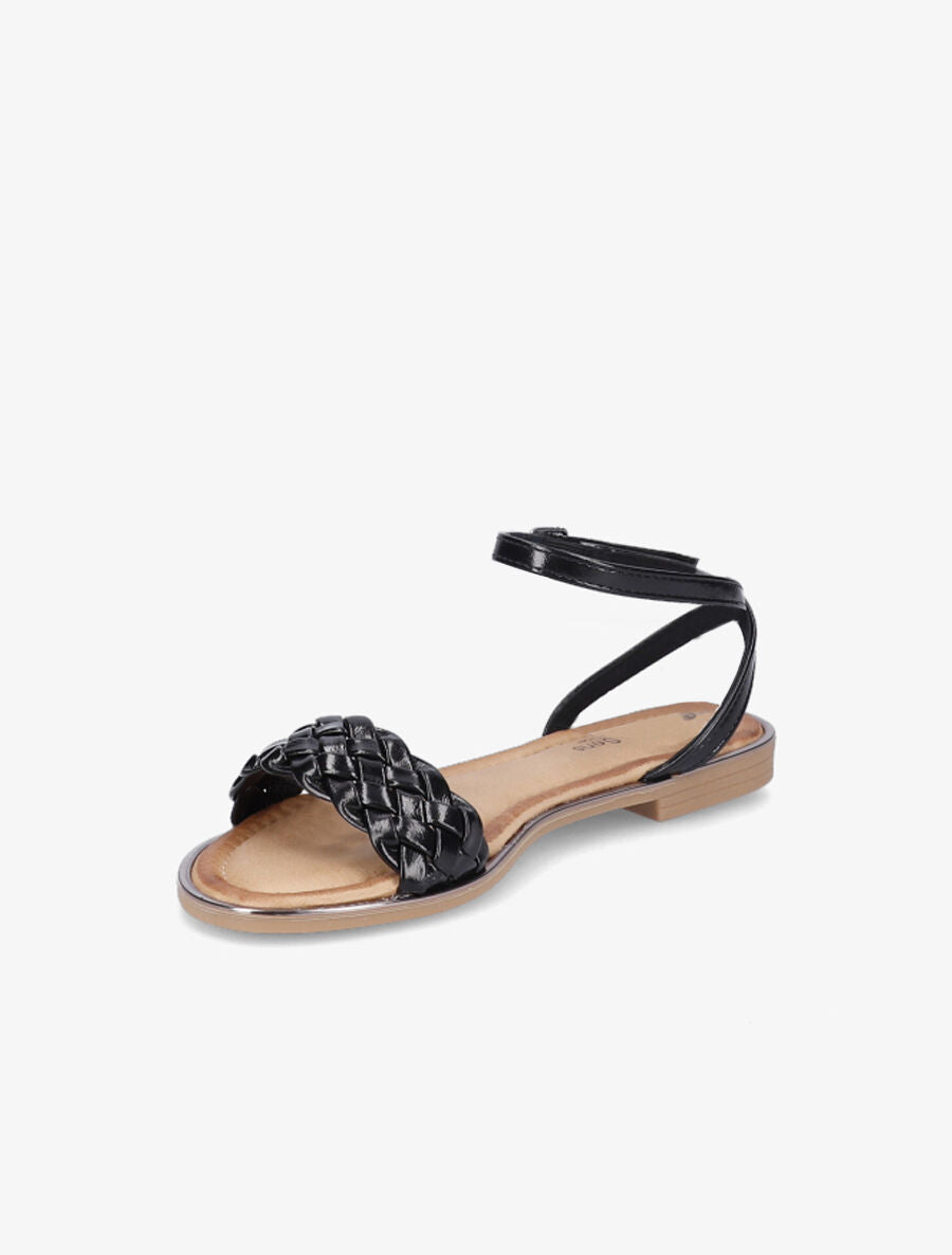 Nu-pieds tressés - Noir - 3