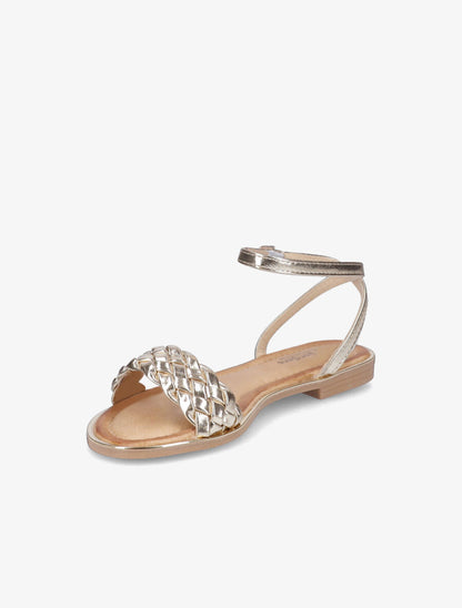 Nu-pieds tressés - Or - 3