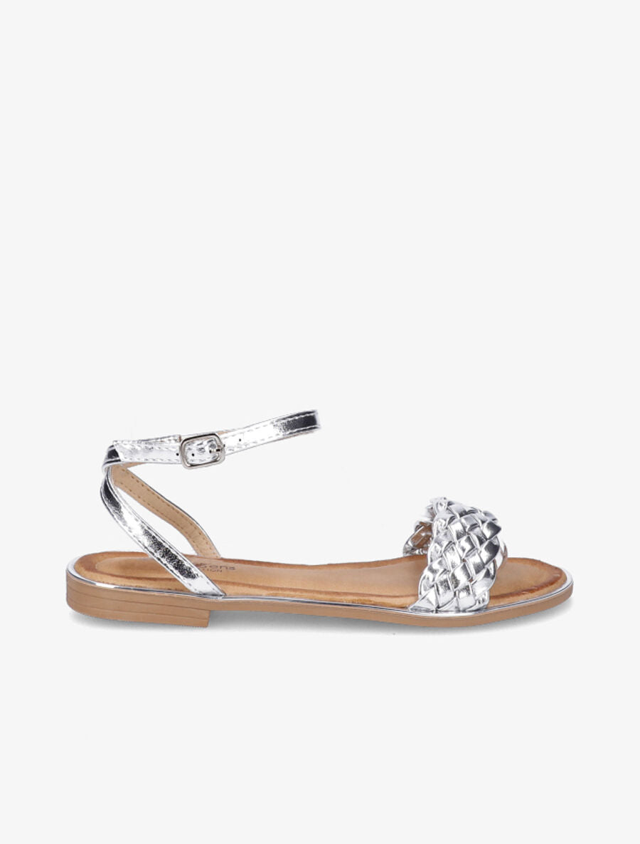 Nu-pieds tressés - Argent - 2