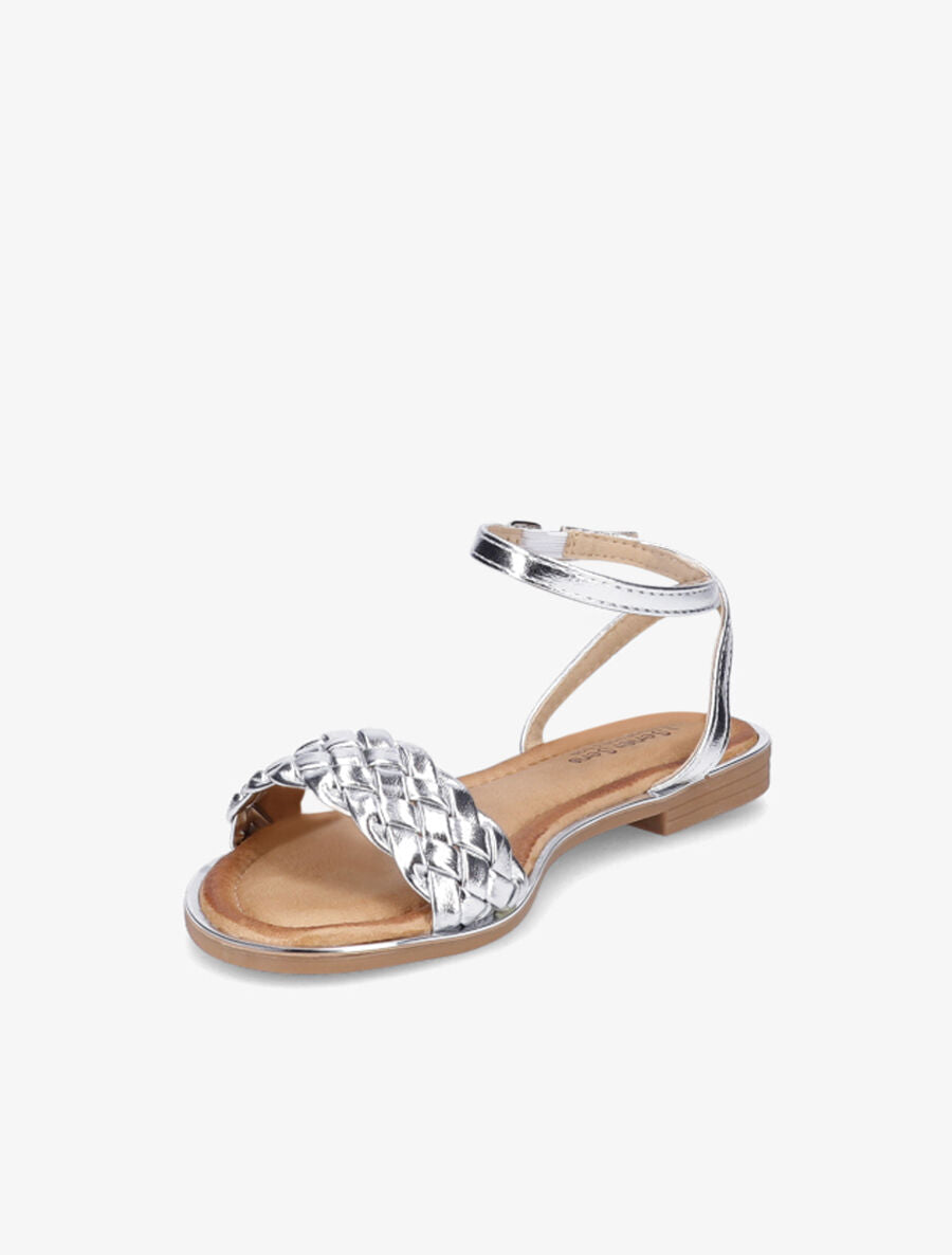 Nu-pieds tressés - Argent - 3