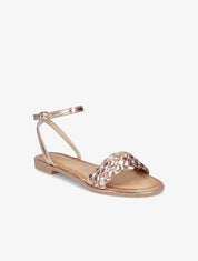 Nu-pieds tressés - Rose gold - 1