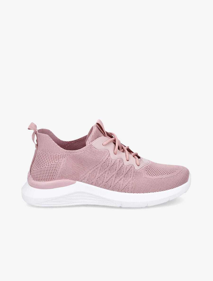 Baskets en mesh à lacets - Rose - 5