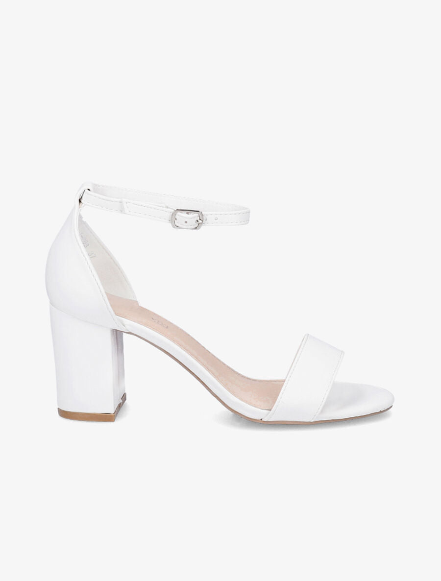 Sandales classiques en simili - Blanc - 1
