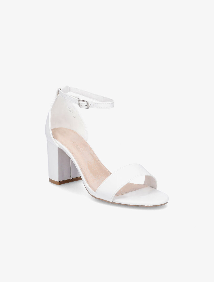 Sandales classiques en simili - Blanc - 2