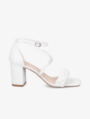 Sandales tressées à brides croisées - Blanc - 1