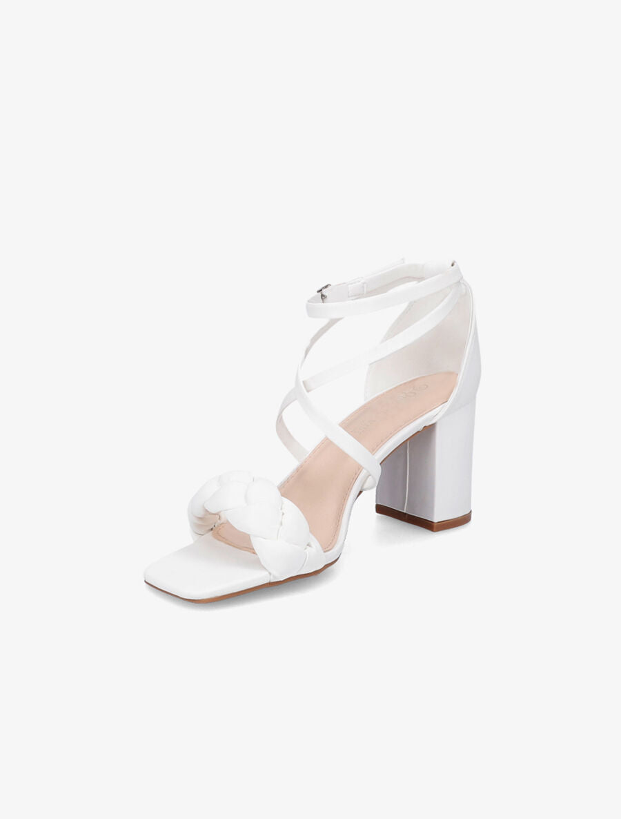 Sandales tressées à brides croisées - Blanc - 3