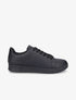 Sneakers en simili à lacets - Noir - 1
