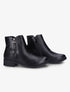 Bottines bi-matière à zip décoratif - Noir - 5