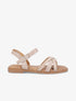 Nu-pieds à ganses texturées - Beige - 1