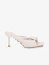 Mules torsadées à talon aiguille - Beige - 1