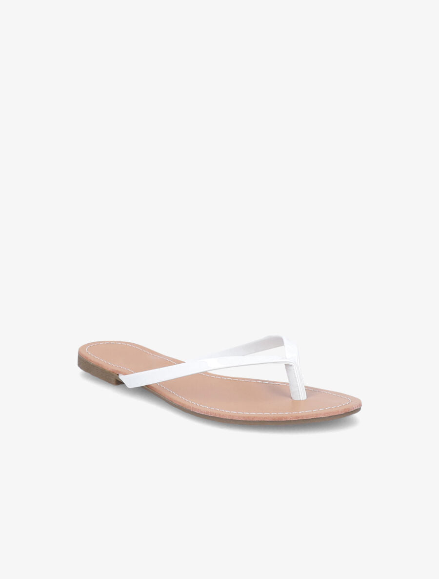 Tongs vernis - Blanc - 2