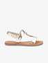 Nu-pieds bride à empiècement métallique - Or - 5