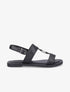 Nu-pieds à boucle géométrique - Noir - 1