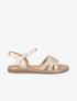 Nu-pieds en simili tressé - Or - 1