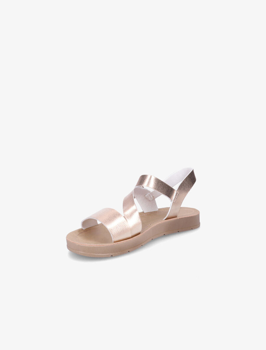 Nu-pieds bride en diagonal - Rose gold - 3