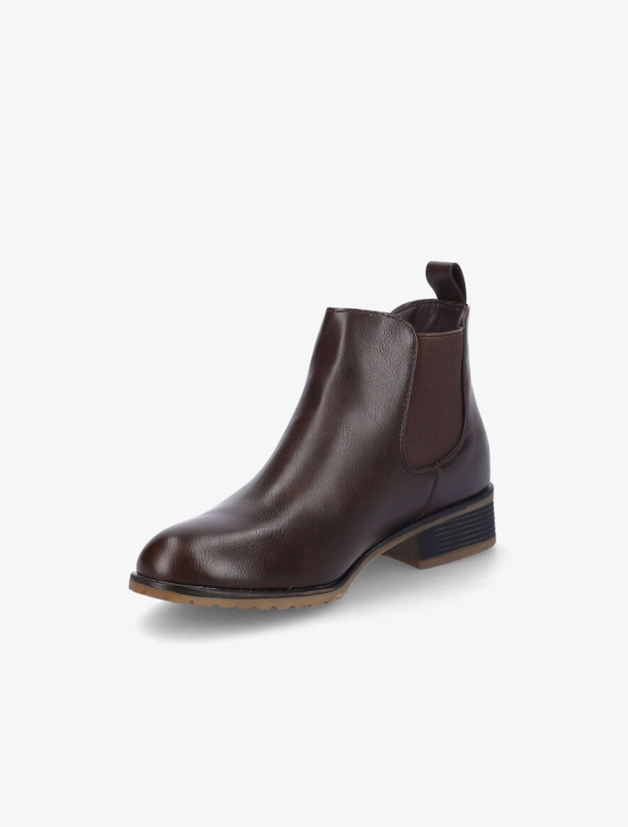Chelsea boots en simili - Marron - 3