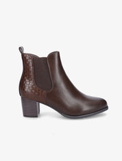 Bottines à contrefort effet osier - Marron - 1