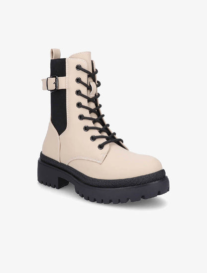 Rangers élastiquées à sangle - Beige - 2