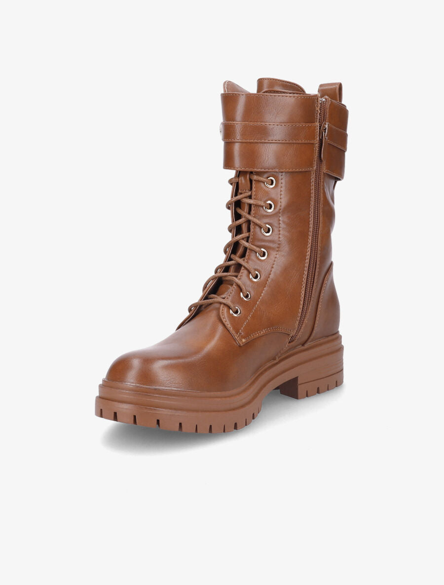Boots montantes à broche - Camel - 3