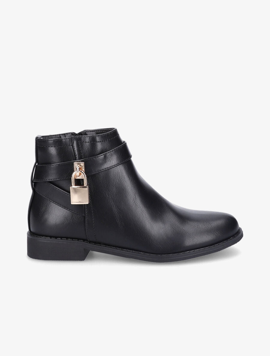 Boots à lanière à cadenas - Noir - 2