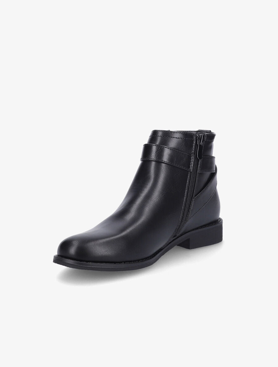 Boots à lanière à cadenas - Noir - 4