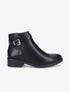 Bottines à liseré python - Noir - 1