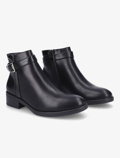 Bottines à liseré python - Noir - 4