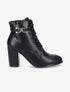 Bottines lacées à talon - Noir - 1
