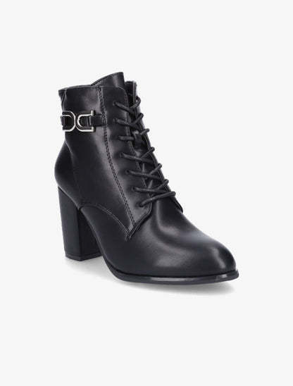 Bottines lacées à talon - Noir - 2