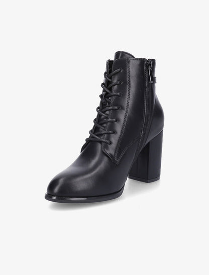 Bottines lacées à talon - Noir - 3