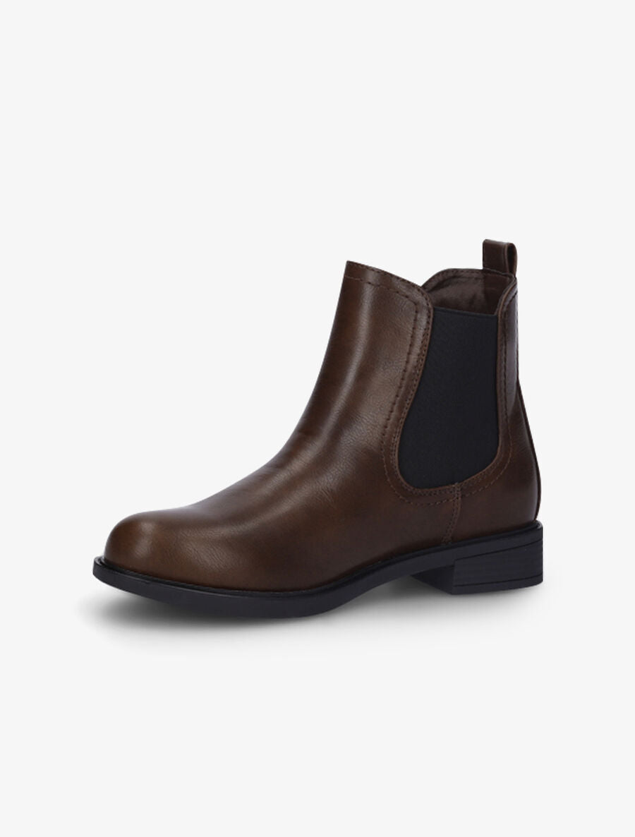 Chelsea boots en simili - Marron - 3