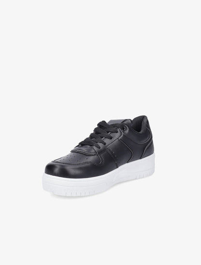 Sneakers en simili - Noir - 3