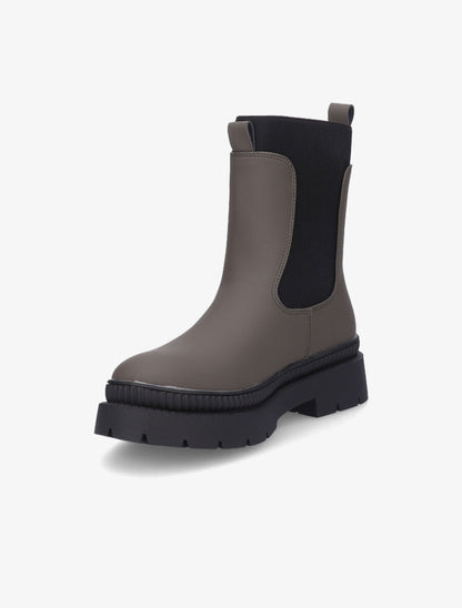 Boots montantes à cheville élastiquée - Kaki - 3